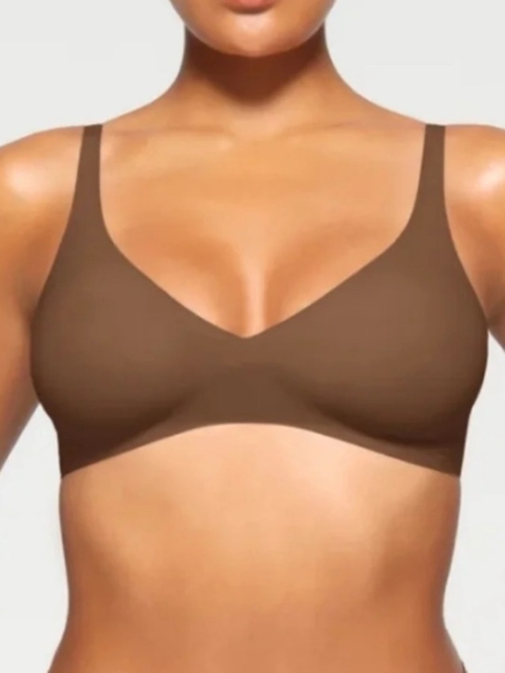 Skims Naked Plunge Bra Onyx Size 2x - Picture 2 of 7